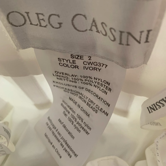 Oleg Cassini Wedding Dress- brand new with tags - Picture 3 of 8